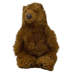 RUSS Kodiak Brown Bear Soft Pets Realistic Plush Faux Leather Nose